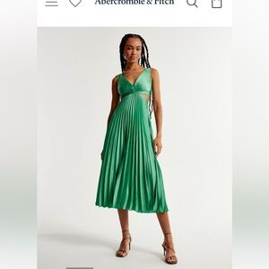Abercrombie and fitch satin maxi dress